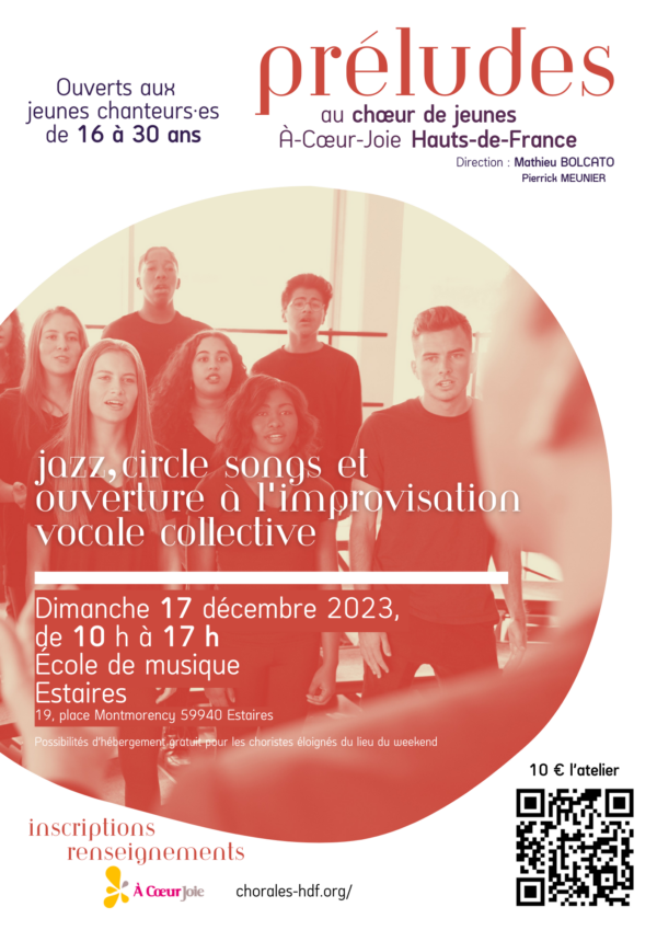 prélude 17 décembre Préludes au choeur de jeunes - Atelier 6