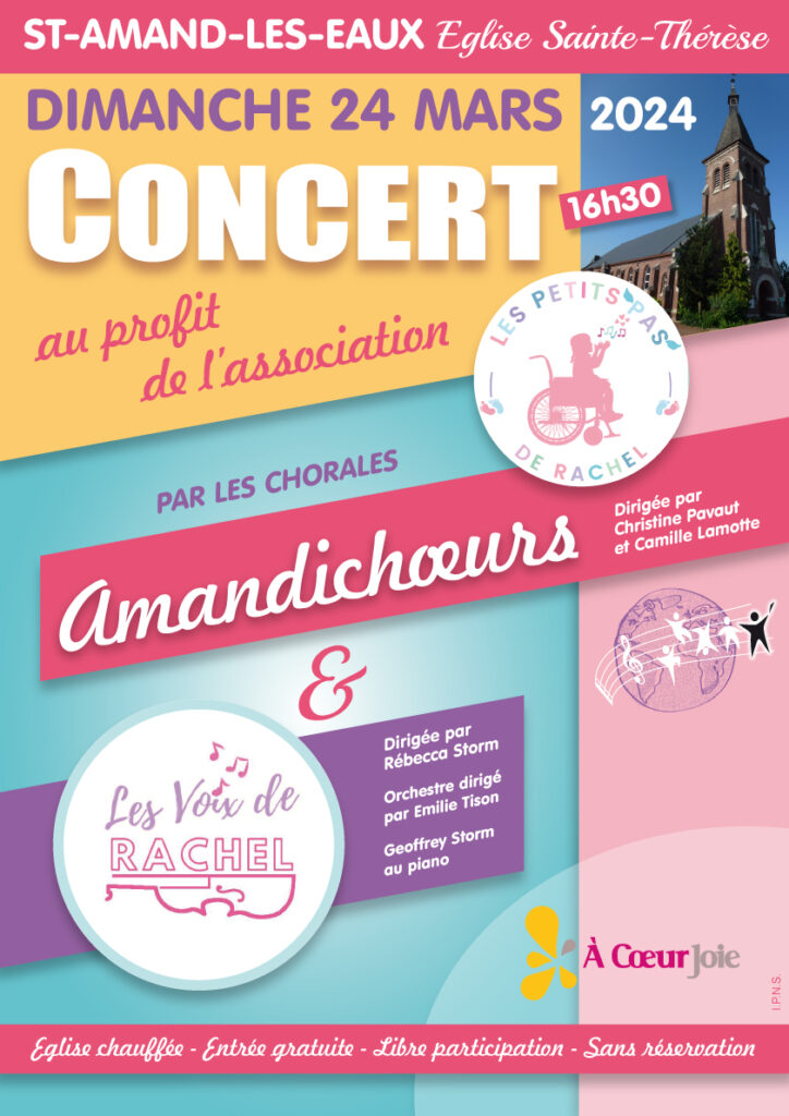 Concert Amandichoeurs "les petits pas de Rachel"